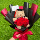 Bravo Bear (5 Roses with Grad Bear)