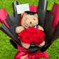 Bravo Bear (5 Roses with Grad Bear)