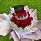 Crowned Princess (30 Roses with Baby Breath)
