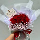 Crimson (10 Roses with Baby Breath)