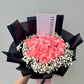 Black Pink (20 Roses with Baby Breath)