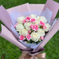 Forever Embrace (10 Roses with Carnations)